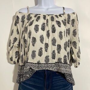 Indulge Bohemian Cold Shoulder Top!